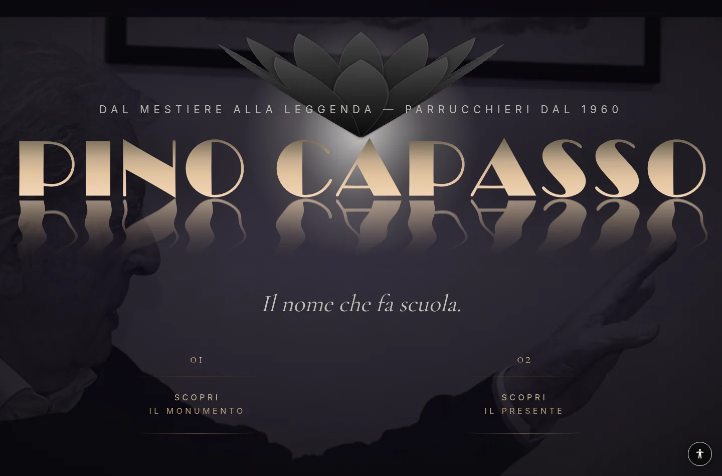 Pagina del sito di Pino Capasso, maestro parrucchiere a Firenze.